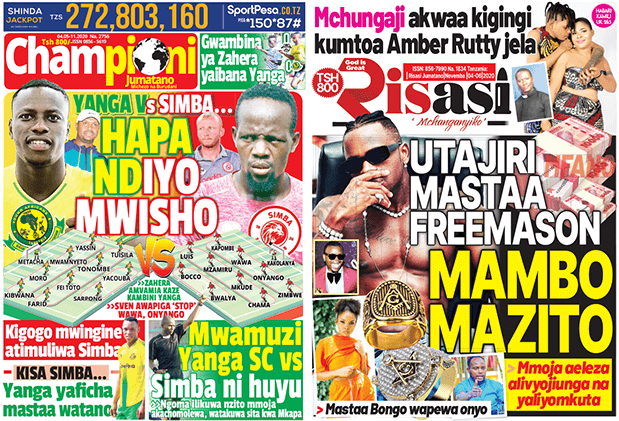 Nunua na Soma Gazeti la Championi na Risasi kirahisi zaidi hapa - Global Publishers