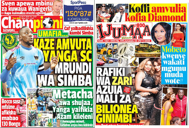 Nunua na Soma Gazeti la Championi na Ijumaa Wikienda kirahisi zaidi hapa - Global Publishers