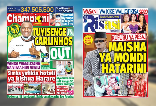 Nunua na Soma Gazeti la Championi na Risasi Kirahisi Zaidi Hapa - Global Publishers
