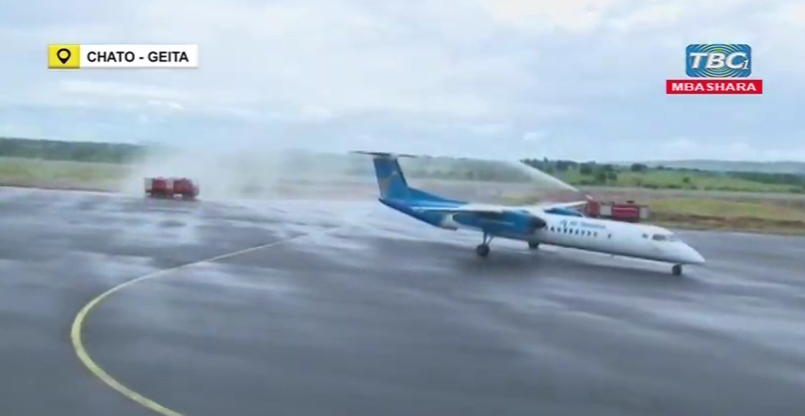 Video: Uzinduzi Wa Safari Za Ndege Kutoka Dar Kwenda Geita - Global Publishers