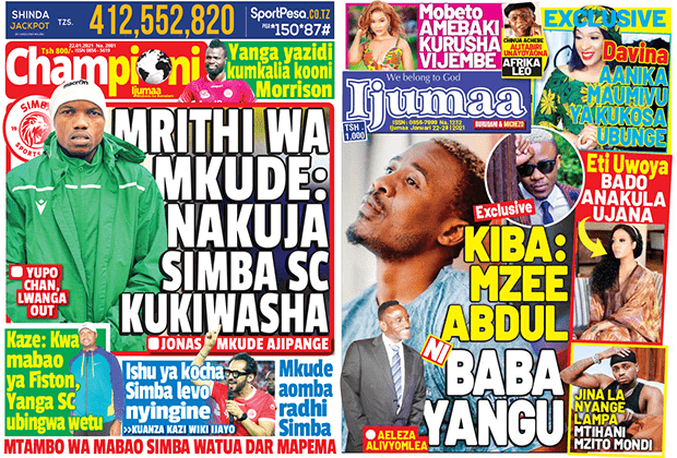 Nunua na Soma Gazeti la Championi na Ijumaa kirahisi zaidi hapa - Global Publishers