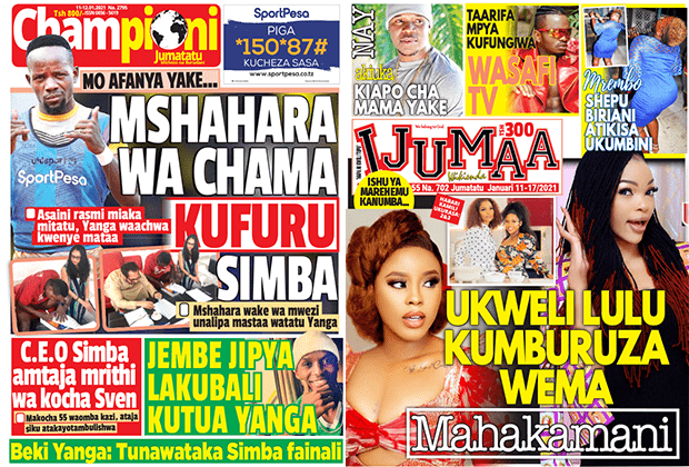 Nunua na Soma Gazeti la Championi na Ijumaa Wikienda kirahisi zaidi hapa - Global Publishers