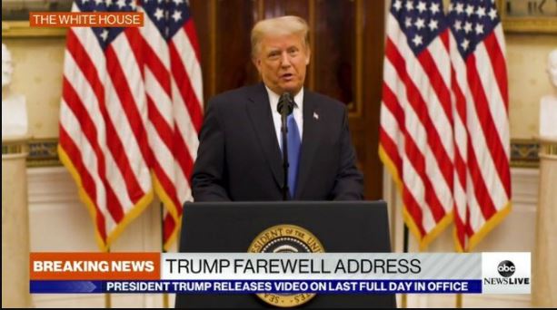 Hotuba ya Mwisho ya Trump Kabla ya Kuondoka Ikulu – Video - Global Publishers
