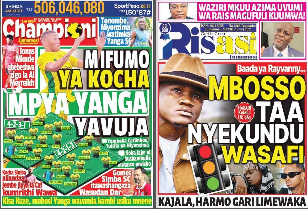 Nunua na Soma Gazeti la Championi na Risasi Kirahisi Zaidi Hapa - Global Publishers