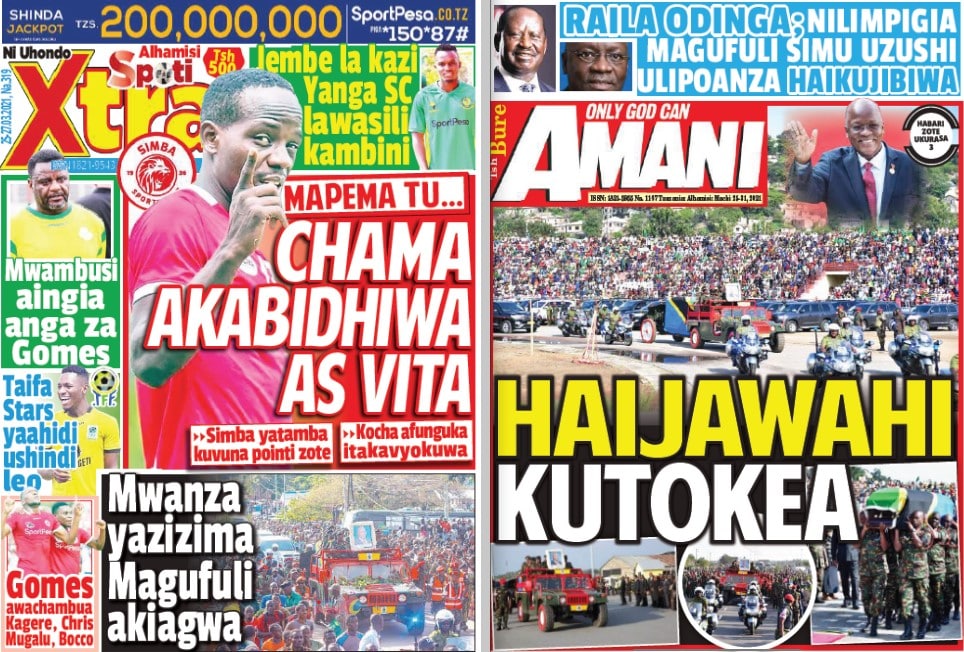 Nunua na Soma Gazeti la SpotiXtra na Amani kirahisi zaidi hapa - Global Publishers