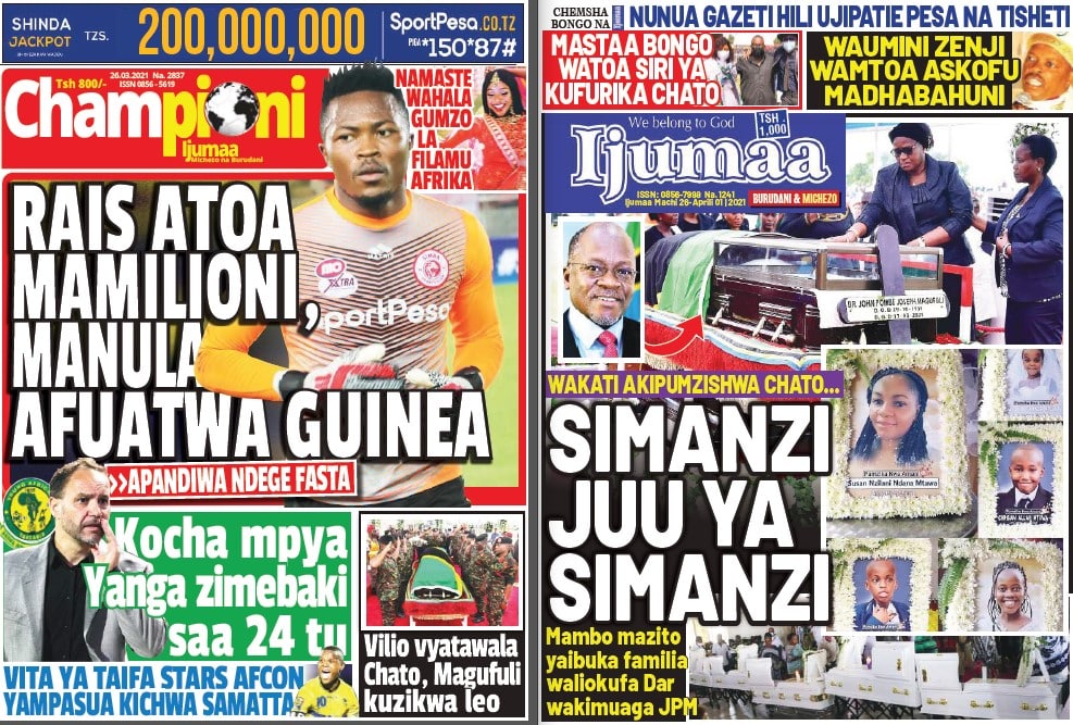 Nunua na Soma Gazeti la Championi na Ijumaa kirahisi zaidi hapa - Global Publishers