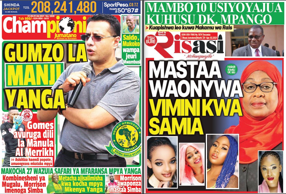 Nunua na Soma Gazeti la Championi na Risasi Kirahisi Zaidi Hapa - Global Publishers