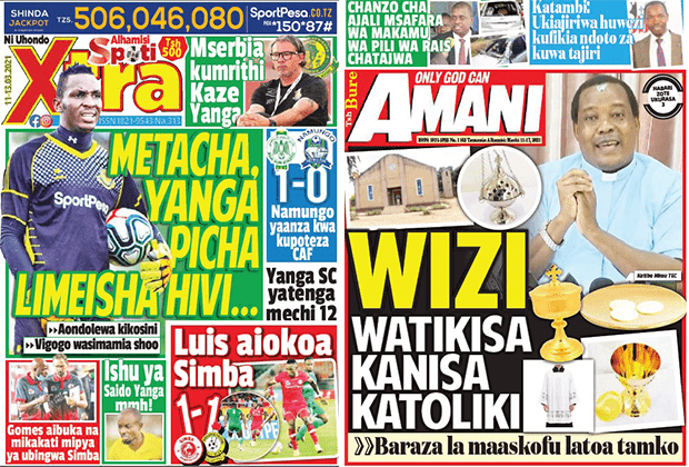 Nunua na Soma Gazeti la SpotiXtra na Amani kirahisi zaidi hapa - Global Publishers