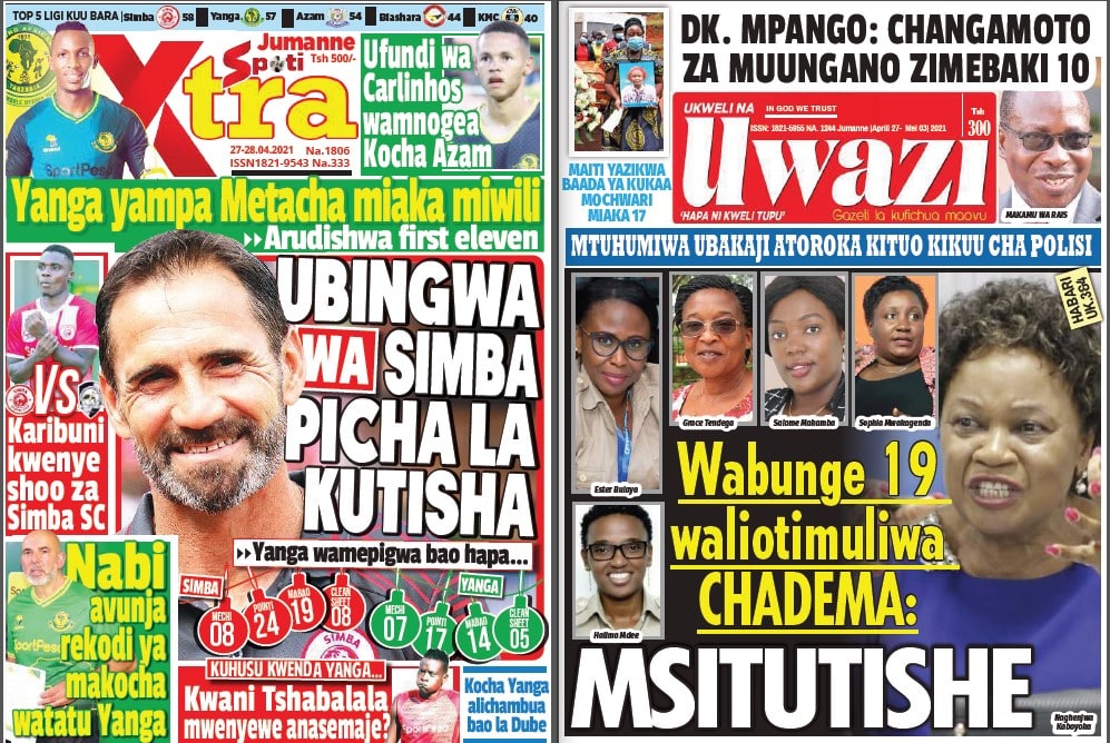 Nunua na Soma Gazeti la SpotiXtra na Uwazi kirahisi zaidi hapa - Global Publishers