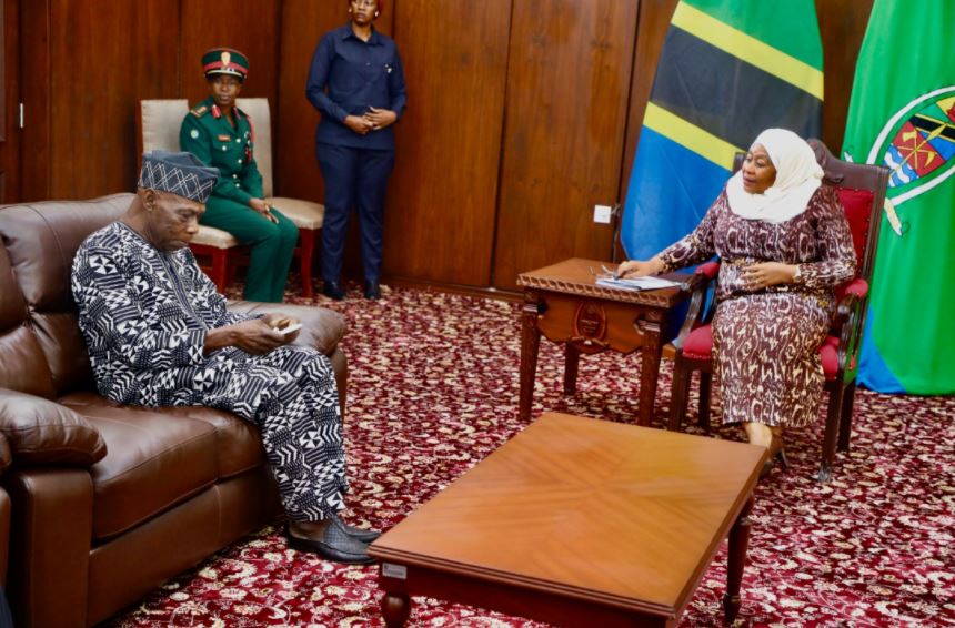 Rais Samia Akutana na Rais Obasanjo wa Nigeria - Global Publishers