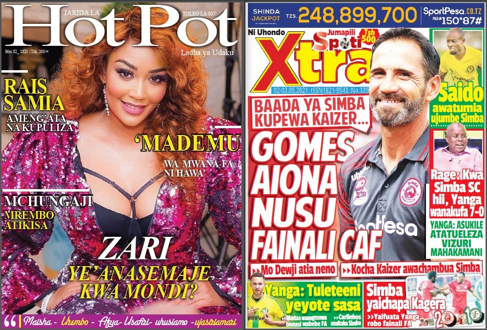 Nunua na Soma Gazeti la SpotiXtra na Jarida la Hot Pot kirahisi zaidi hapa - Global Publishers