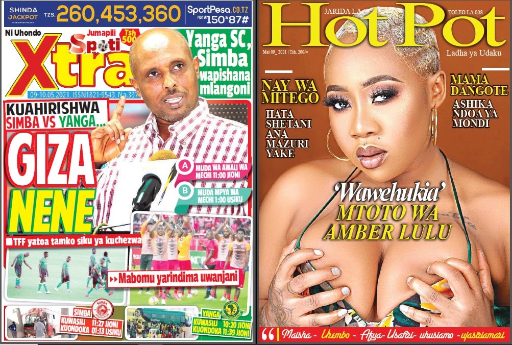 Nunua na Soma Gazeti la SpotiXtra na Jarida la Hot Pot kirahisi zaidi hapa - Global Publishers