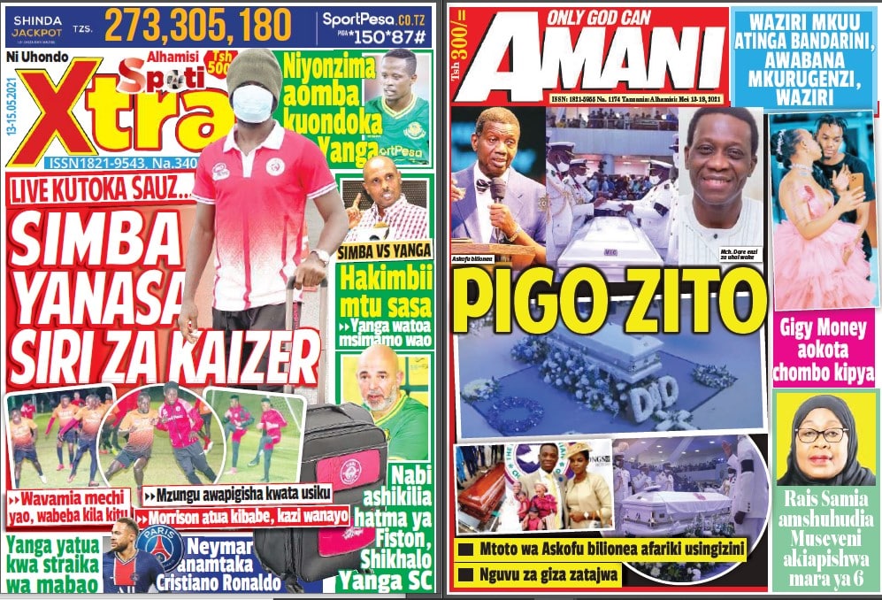 Nunua na Soma Gazeti la SpotiXtra na Amani kirahisi zaidi hapa - Global Publishers