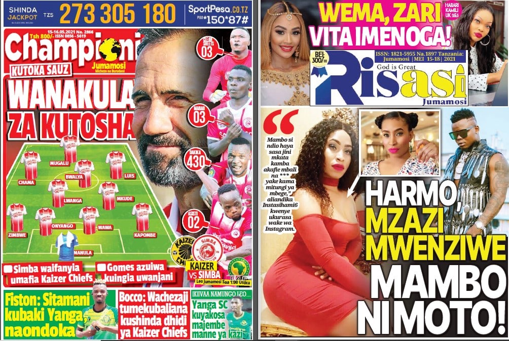 Nunua na Soma Gazeti la Championi na Risasi Kirahisi Zaidi Hapa - Global Publishers