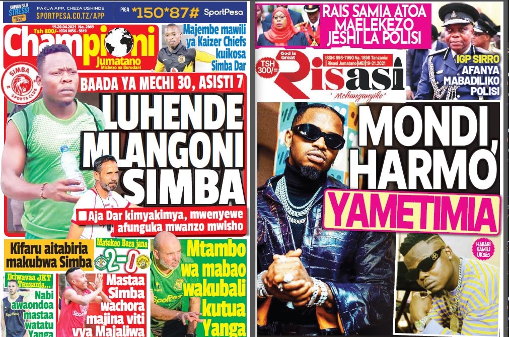 Nunua na Soma Gazeti la Championi na Risasi Kirahisi Zaidi Hapa - Global Publishers