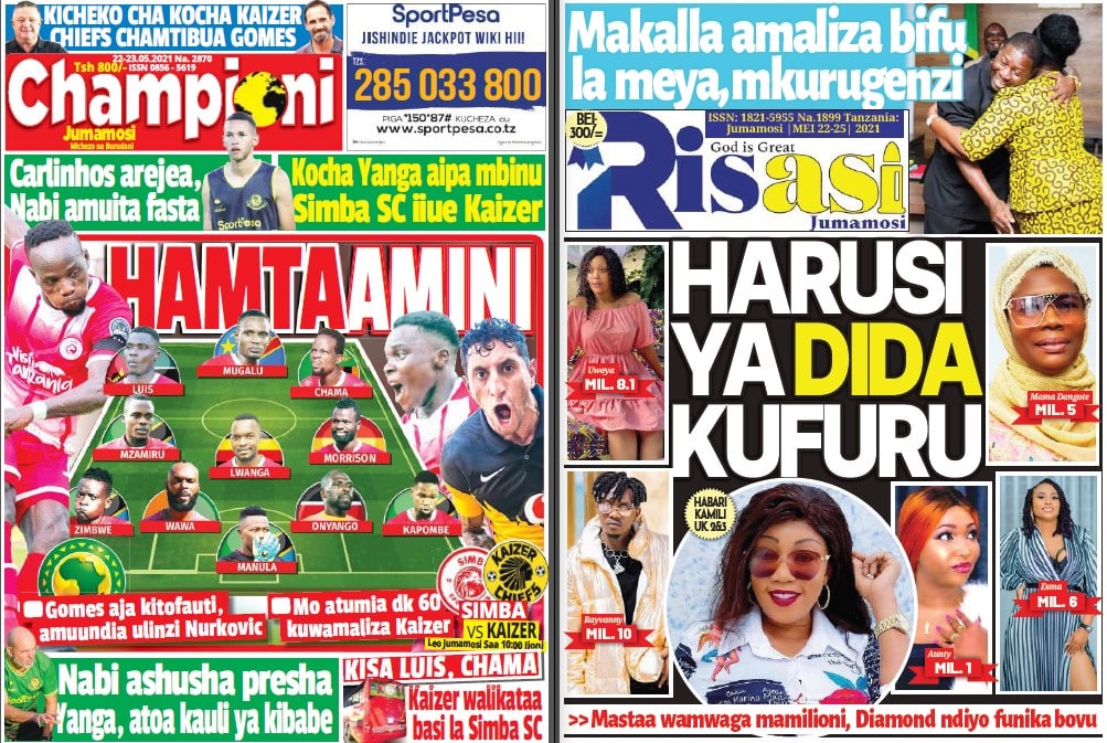 Nunua na Soma Gazeti la Championi na Risasi Kirahisi Zaidi Hapa - Global Publishers