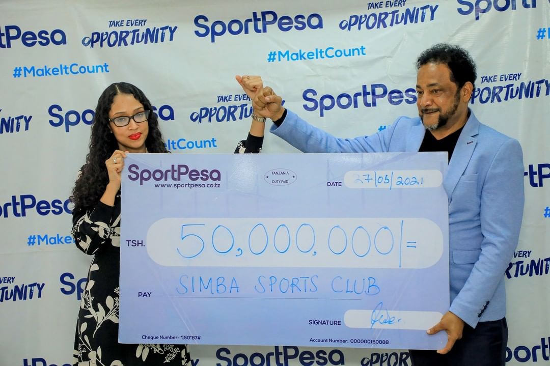 SportPesa Yakabidhi Hundi ya Sh Mil 50 Simba - Global Publishers