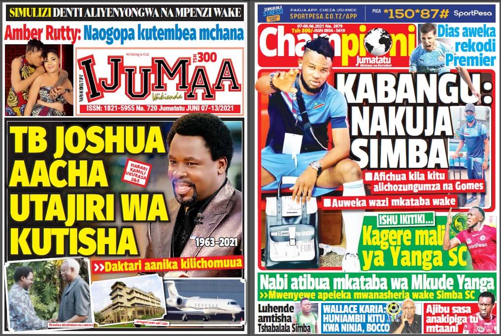 Nunua na Soma Gazeti la Championi na Ijumaa Wikienda kirahisi zaidi hapa - Global Publishers