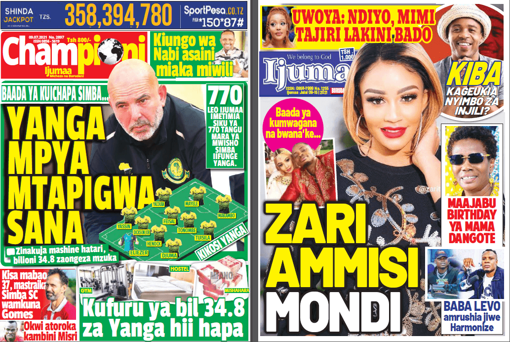 Nunua na Soma Gazeti la Championi na Ijumaa kirahisi zaidi hapa - Global Publishers