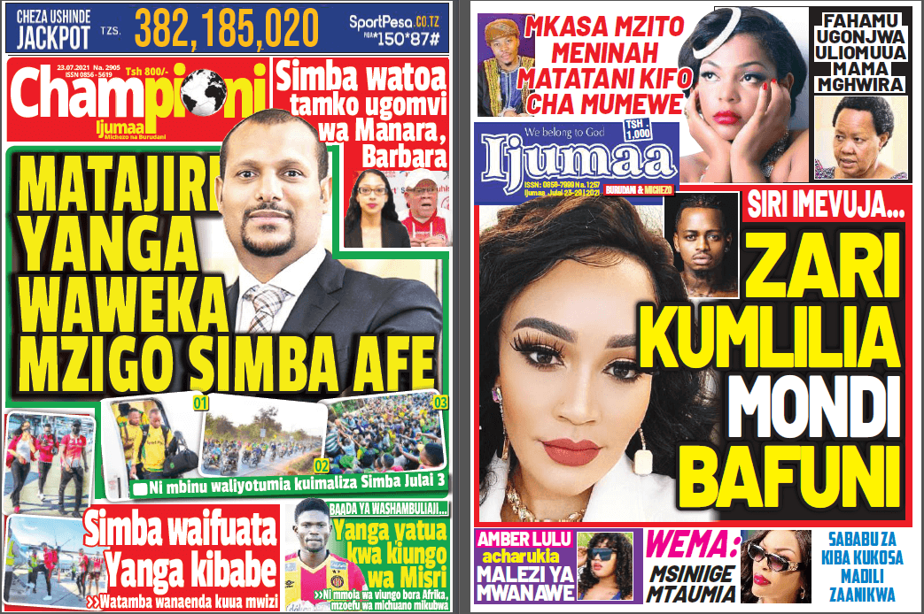 Nunua na Soma Gazeti la Championi na Ijumaa kirahisi zaidi hapa - Global Publishers