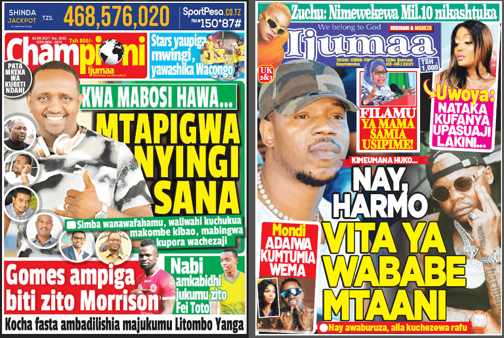 Nunua na Soma Gazeti la Championi na Ijumaa kirahisi zaidi hapa - Global Publishers