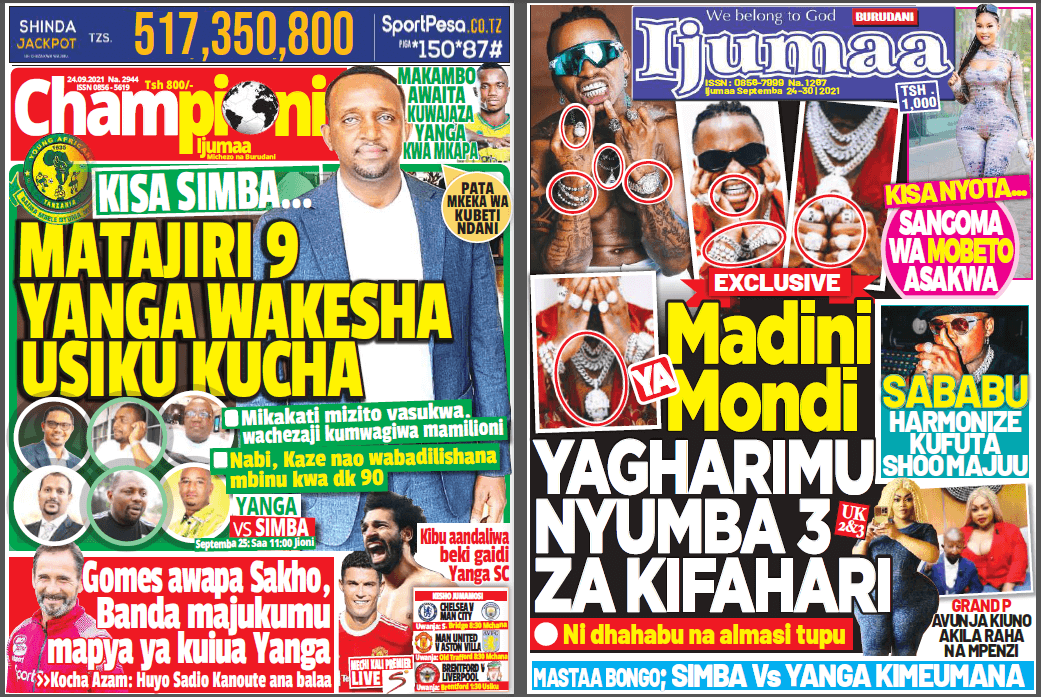 Nunua na Soma Gazeti la Championi na Ijumaa kirahisi zaidi hapa - Global Publishers