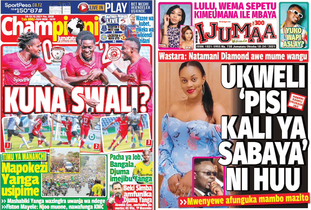 Nunua na Soma Gazeti la Championi na Ijumaa Wikienda kirahisi zaidi hapa - Global Publishers