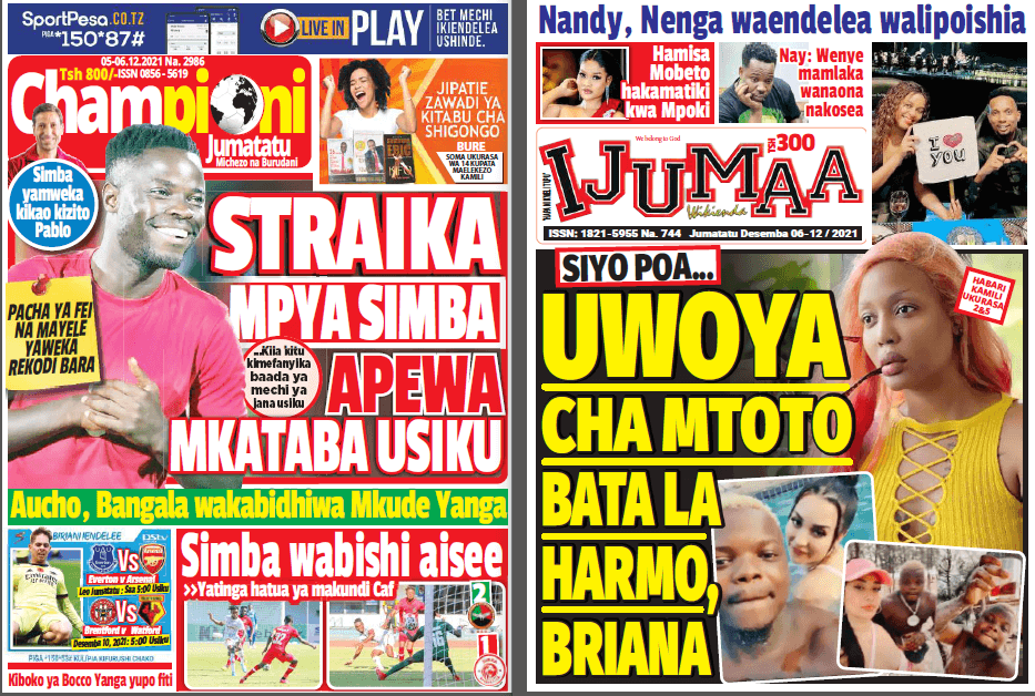 Nunua na Soma Gazeti la Championi na Ijumaa Wikienda kirahisi zaidi hapa - Global Publishers