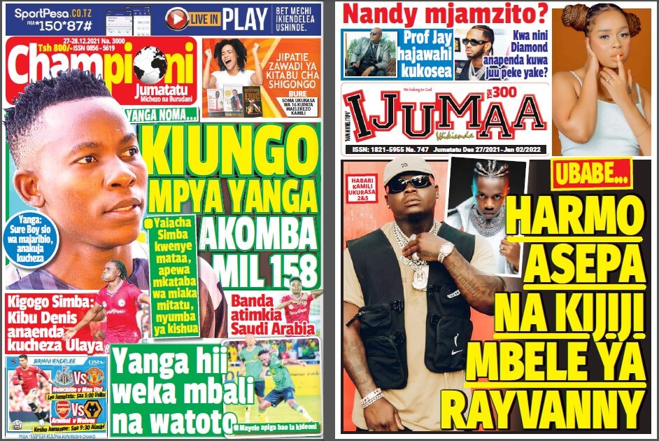 Nunua na Soma Gazeti la Championi na Ijumaa Wikienda kirahisi zaidi hapa - Global Publishers