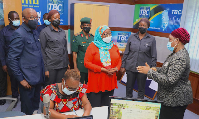 Rais Samia Afanya Ziara Katika Kituo cha Redio cha TBC Dar - Global Publishers