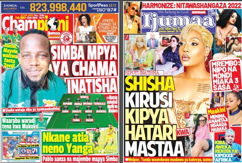 Nunua na Soma Gazeti la Championi na Ijumaa kirahisi zaidi hapa - Global Publishers