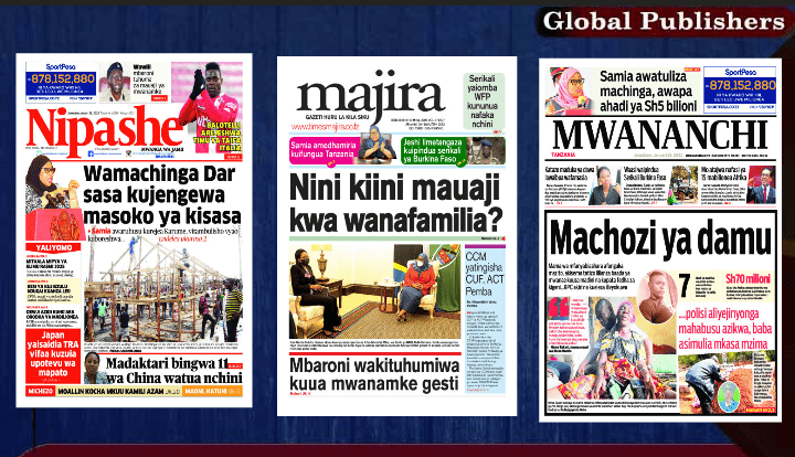 Yasome Hapa Magazeti ya Leo, Jumatano Januari 26, 2022 - Global Publishers