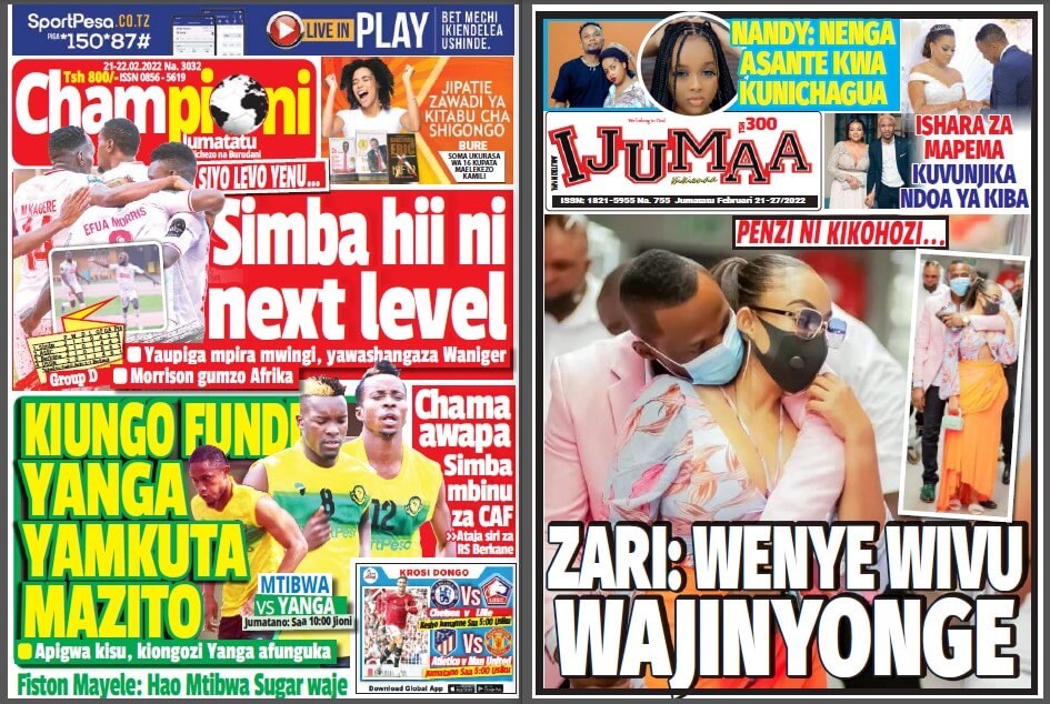 Nunua na Soma Gazeti la Championi na Ijumaa Wikienda kirahisi zaidi hapa - Global Publishers