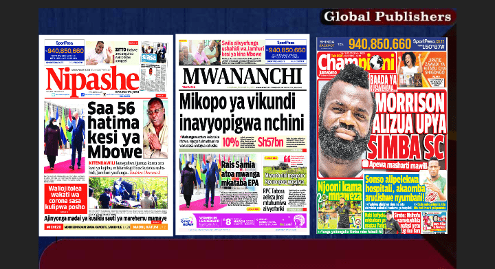 Yasome Hapa Magazeti ya Leo Februari 16, 2022