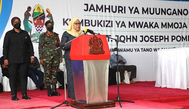Rais Samia Aongoza Watanzania Kuadhimisha Mwaka Mmoja wa Hayati Magufuli -(Picha +Video) - Global Publishers