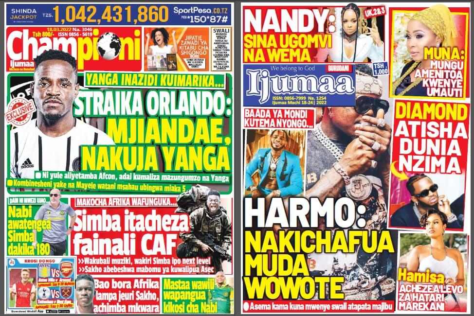 Nunua na Soma Gazeti la Championi na Ijumaa kirahisi zaidi hapa - Global Publishers