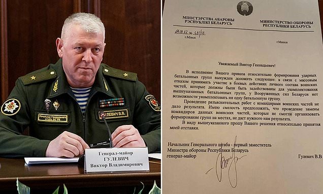 Naibu Waziri wa Ulinzi wa Belarus Ajiuzulu - Global Publishers