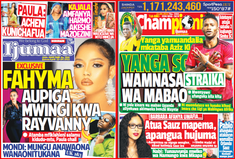 Nunua na Soma Gazeti la Championi na Ijumaa kirahisi zaidi hapa - Global Publishers