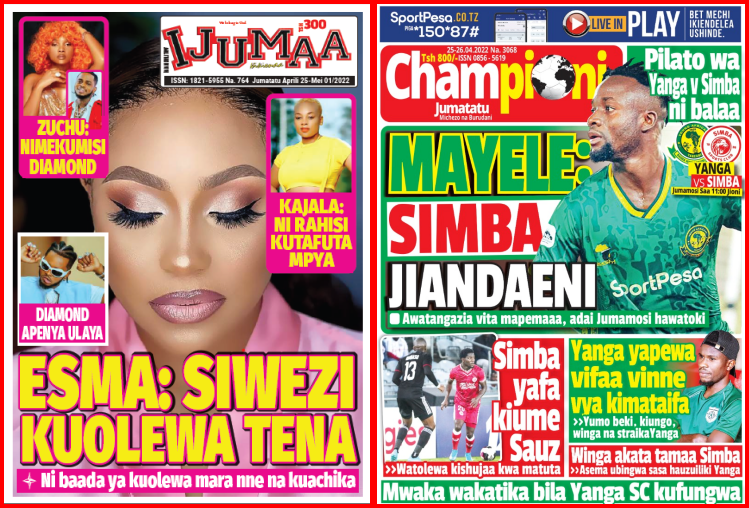 Nunua na Soma Gazeti la Championi na Ijumaa Wikienda kirahisi zaidi hapa - Global Publishers