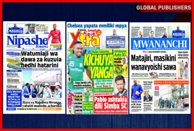 Habari Kubwa za Magazeti ya Tanzania Leo Jumapili, Mei 8, 2022 - Global Publishers
