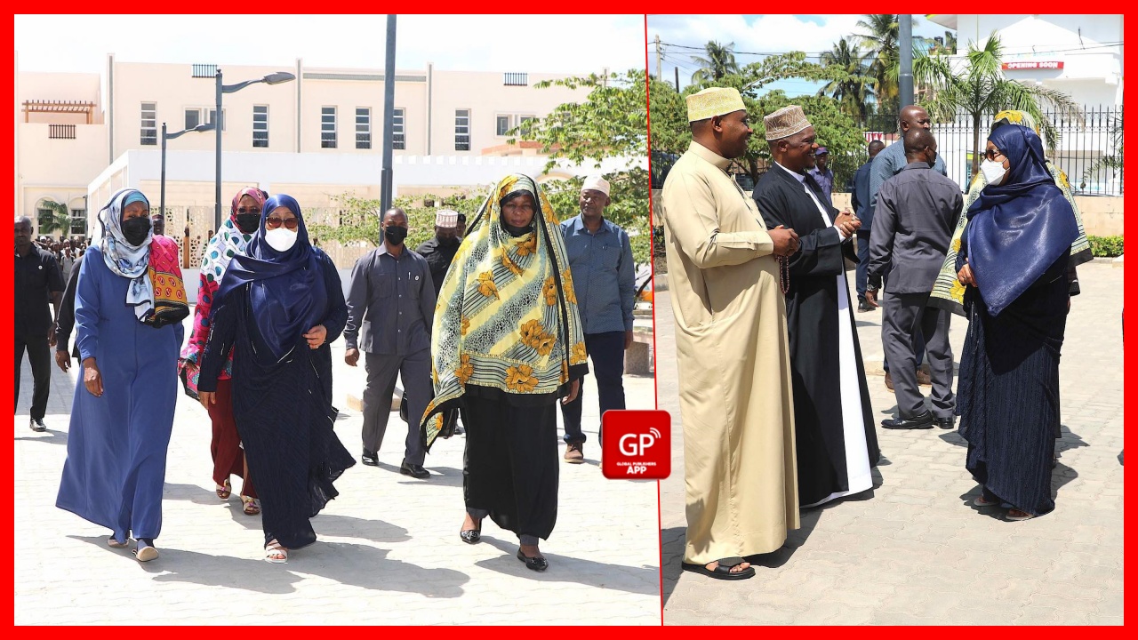 Rais Samia Ahudhuria Swala ya Ijumaa Msikiti Mkuu wa Bakwata Kinondoni Jijini Dar Es Salaam