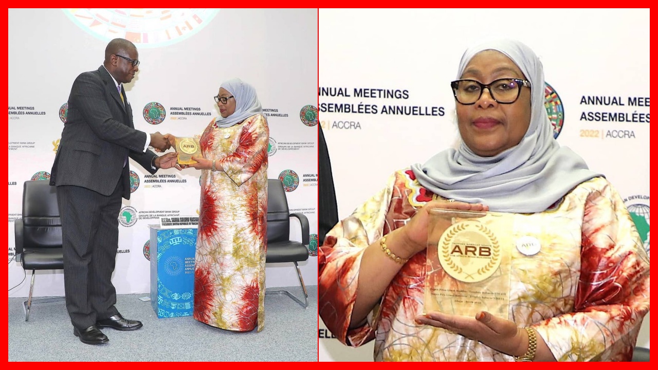 Rais wa Tanzania Samia Suluhu Apokea Tuzo ya Heshima Nchini Ghana (Picha +Video)