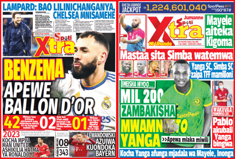 Nunua na Soma Gazeti la SpotiXtra kirahisi zaidi hapa - Global Publishers