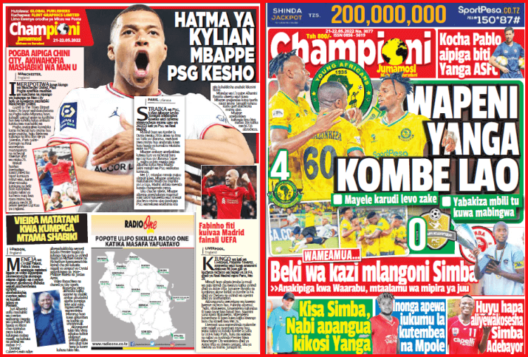 Nunua na Soma Gazeti la Championi kirahisi zaidi hapa