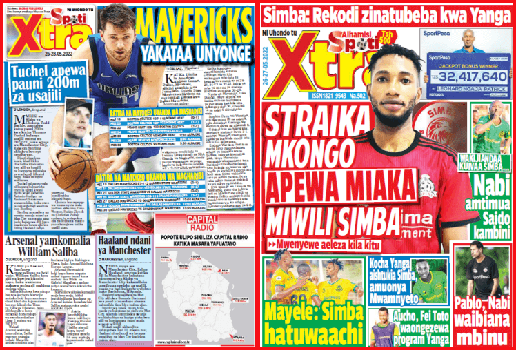 Nunua na Soma Gazeti la SpotiXtra kirahisi zaidi hapa - Global Publishers