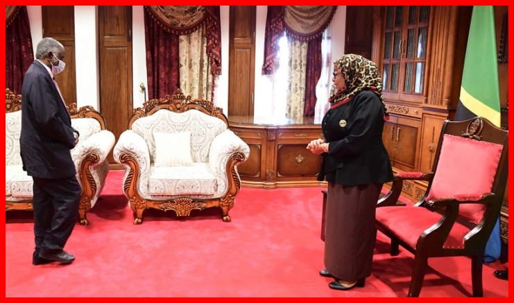 Rais Samia Akutana na Kuzungumza na Mwenyekiti wa ACT-Wazalendo Juma Duni Haji
