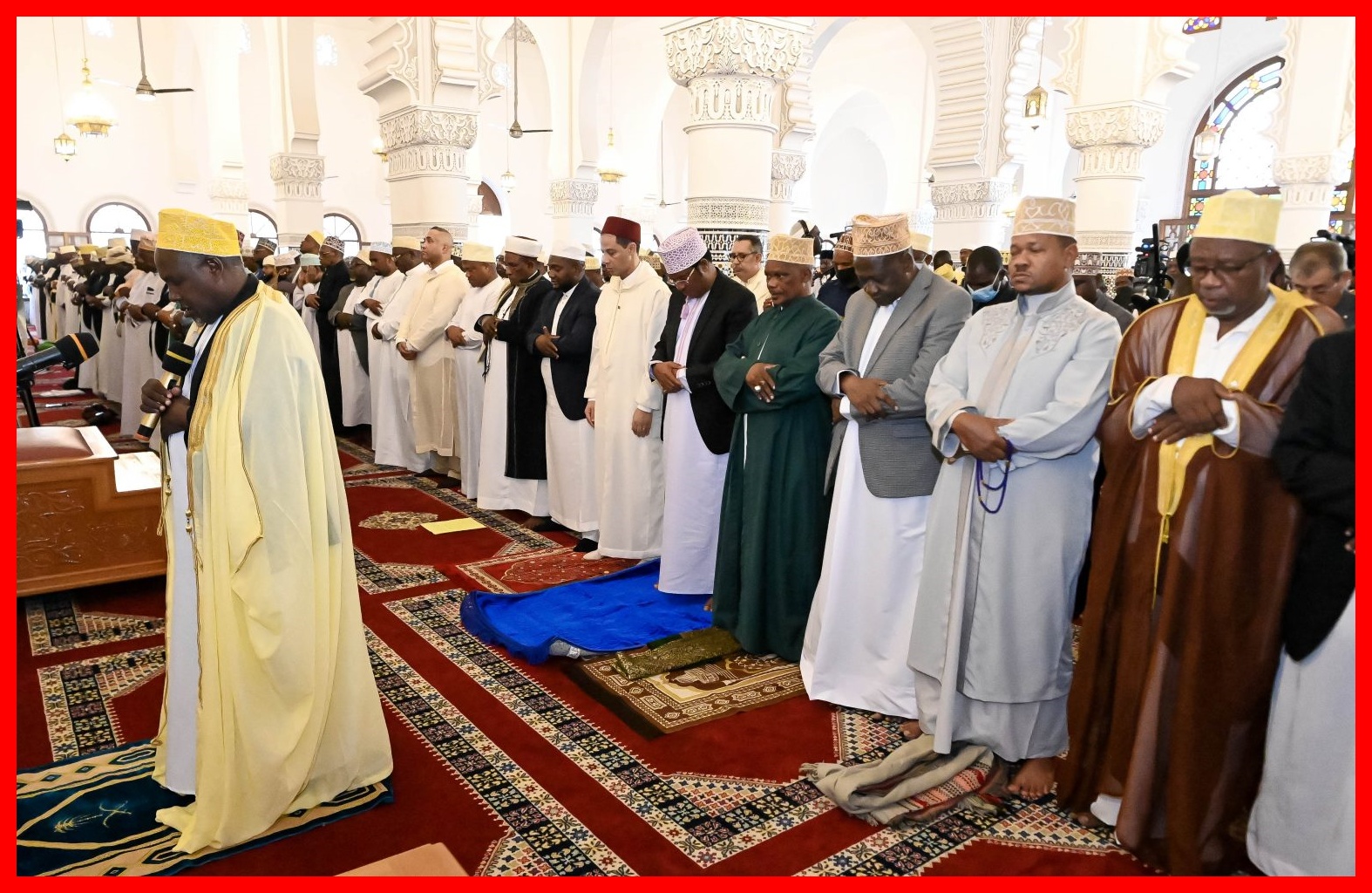 Waziri Mkuu Ashiriki Swala Ya Eid Katika Msikiti wa Mfalme, Muhammad wa Sita wa Morocco, Dar