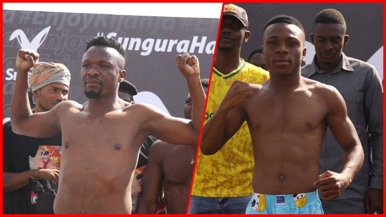 Mabondia wa Usiku wa Kisasi Wapimza Uzito Uwanja wa Ndani wa Taifa, Dar - Global Publishers