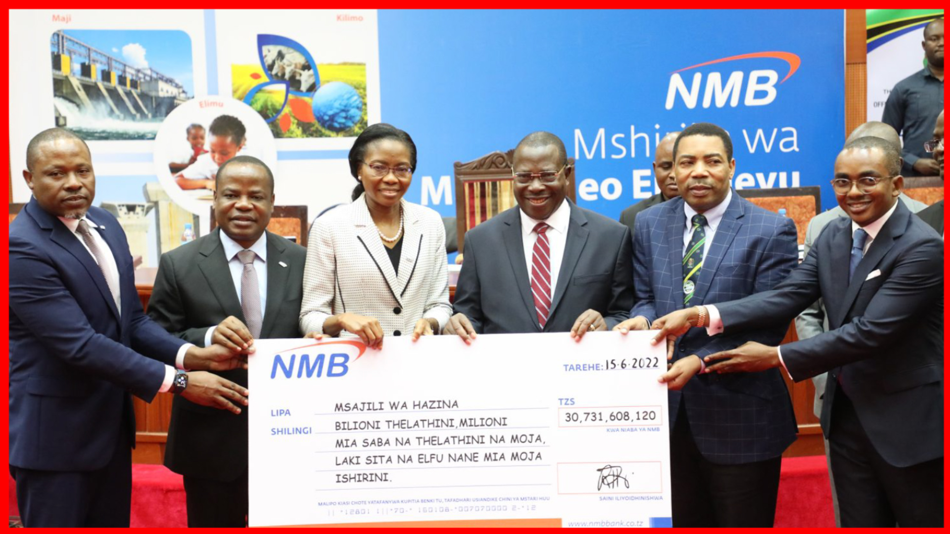 NMB Yakabidhi Bilioni 30.7 Gawio Kwa Serikali - Global Publishers