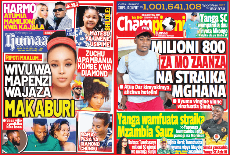 Nunua na Soma Gazeti la Championi na Ijumaa kirahisi zaidi hapa - Global Publishers